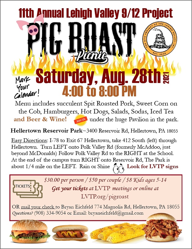 Pig Roast – 2021 – Lehigh Valley Tea Party